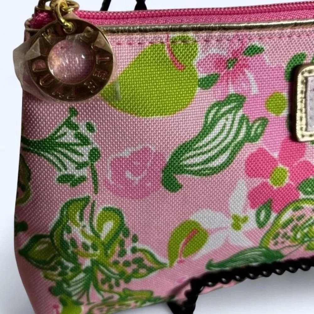 Lilly Pulitzer for Estée‎ Lauder Pink & Green Floral Makeup Bag